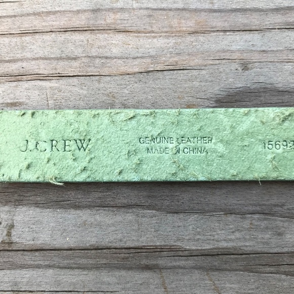J. Crew Women Belt Genuine Leather Green Waistband - Picture 5 of 8
